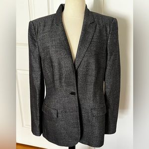 Burberry London Charcoal Wool Blend Jackets 12 Preowned
